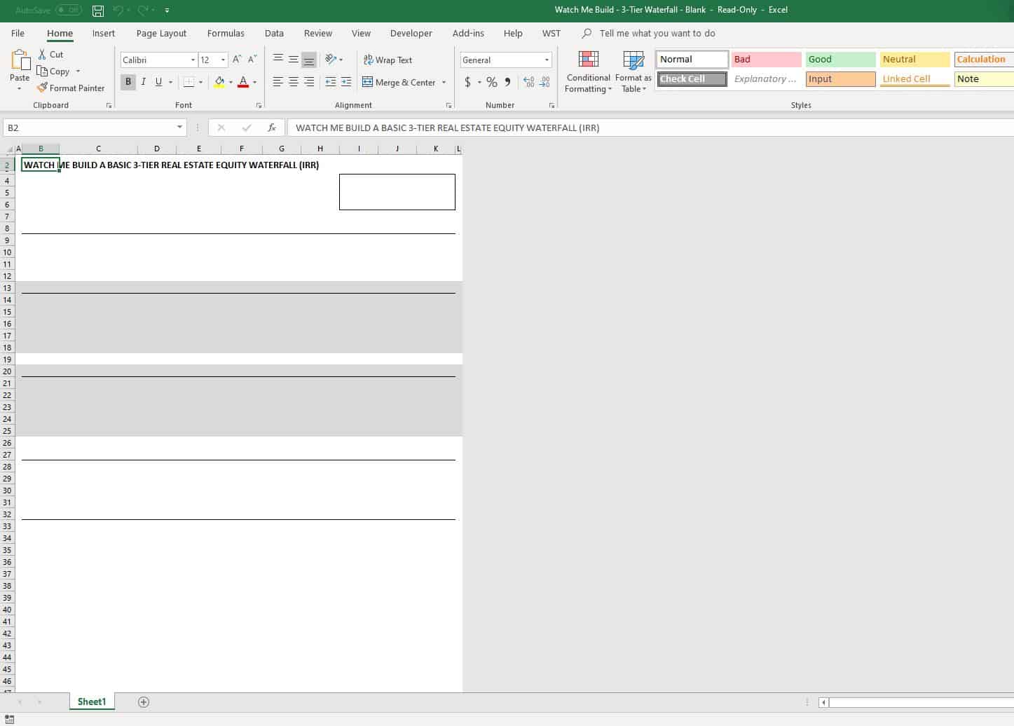 Watch Me Build a 3-Tier Equity Waterfall Model - Template and Completed ...