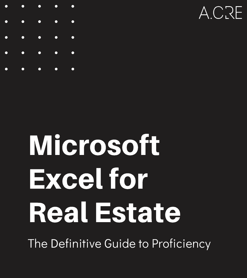 Definitive Guide to Microsoft Excel for Real Estate Template and